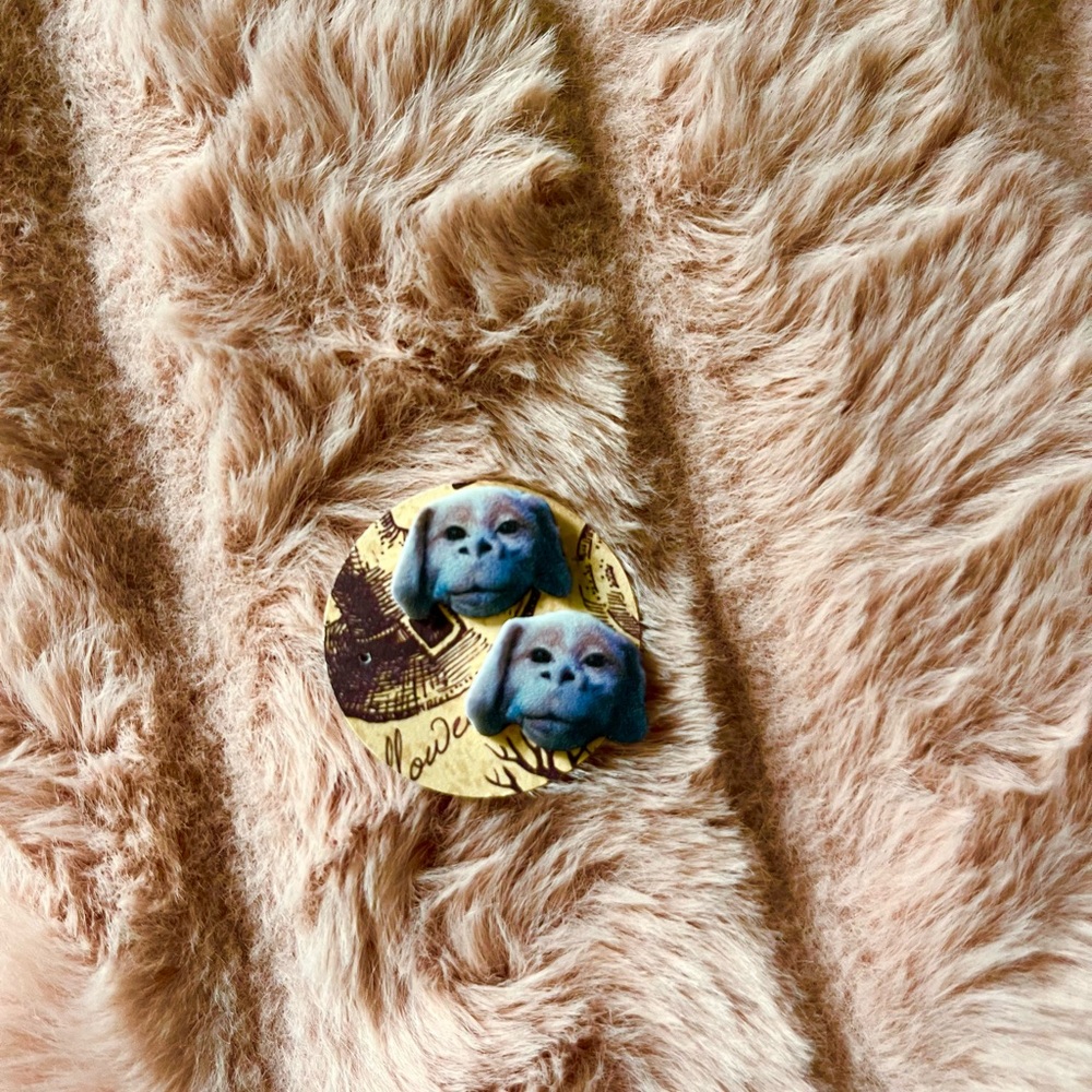 Falcor the Luck Dragon Earrings - Picture 2 of 4
